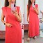 Vestido Hombreras Coral